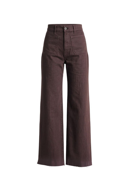 Grant Pant with Patch Pockets in Espresso