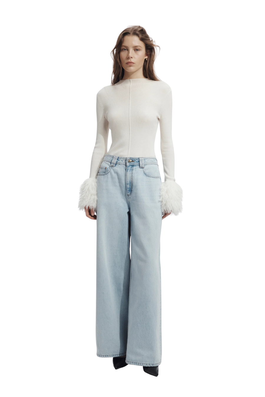 Rylan Extra Wide Leg Jean in Light Wash