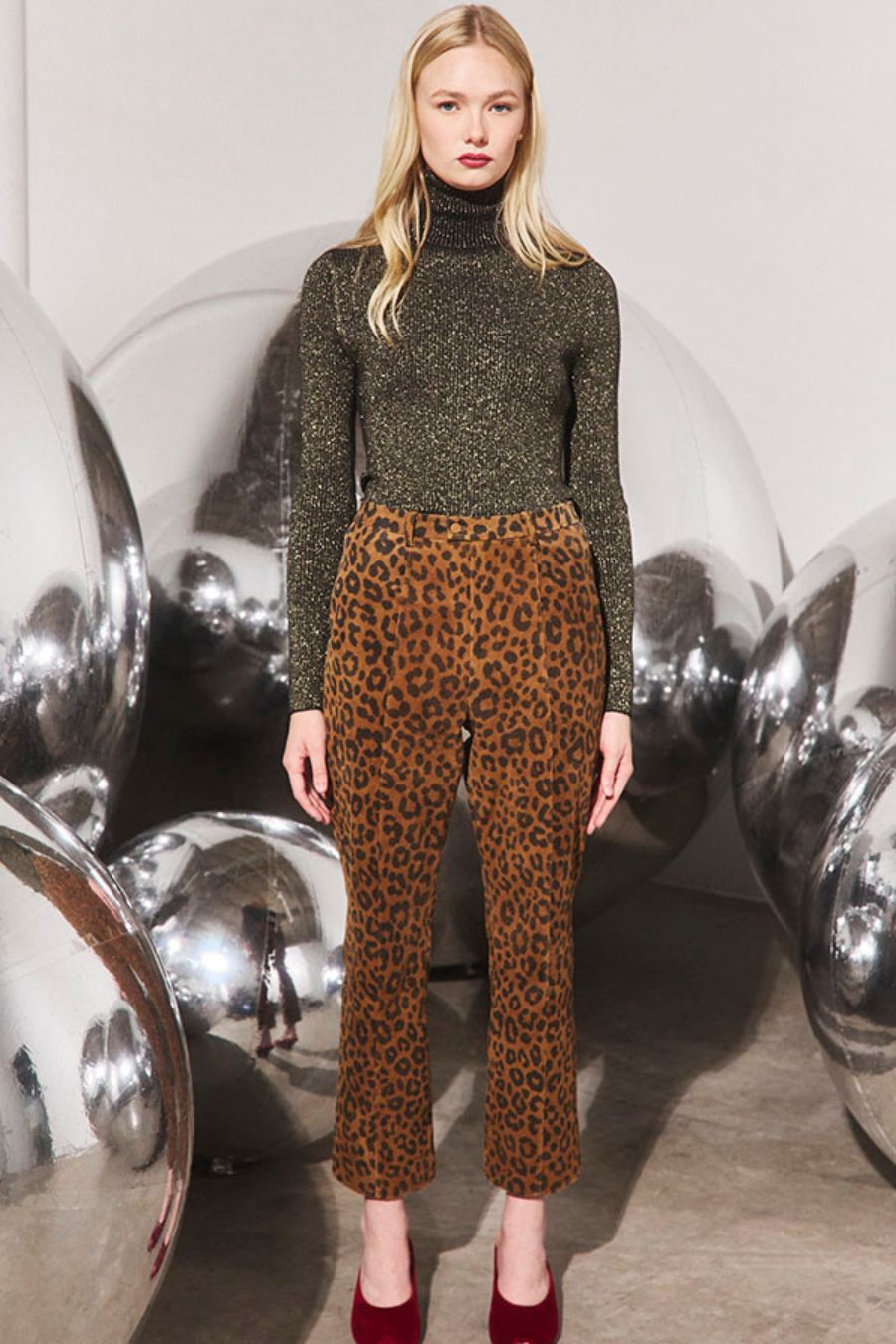 Hills Pant in Soho Leopard Camel
