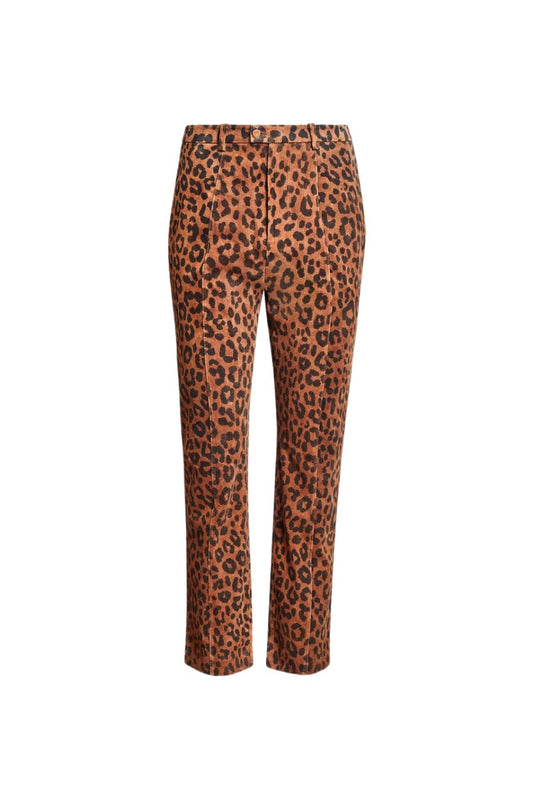 Hills Pant in Soho Leopard Camel by Hunter Bell