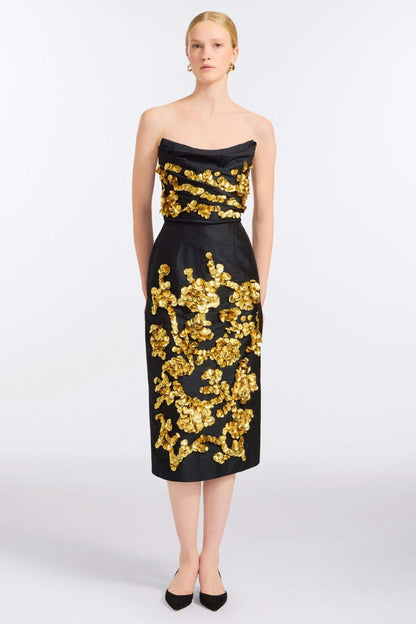 TS Mirage Sequin Embellished Midi Skirt