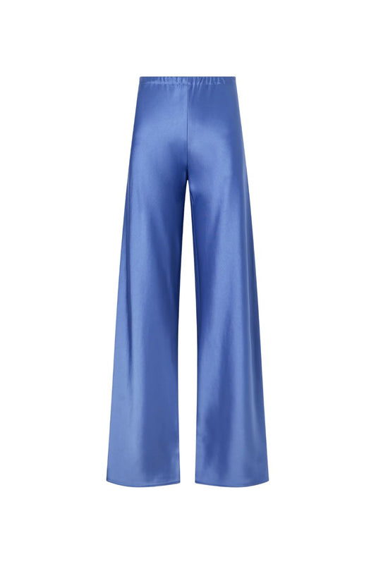 Satin Colby Pant in Denim Blue