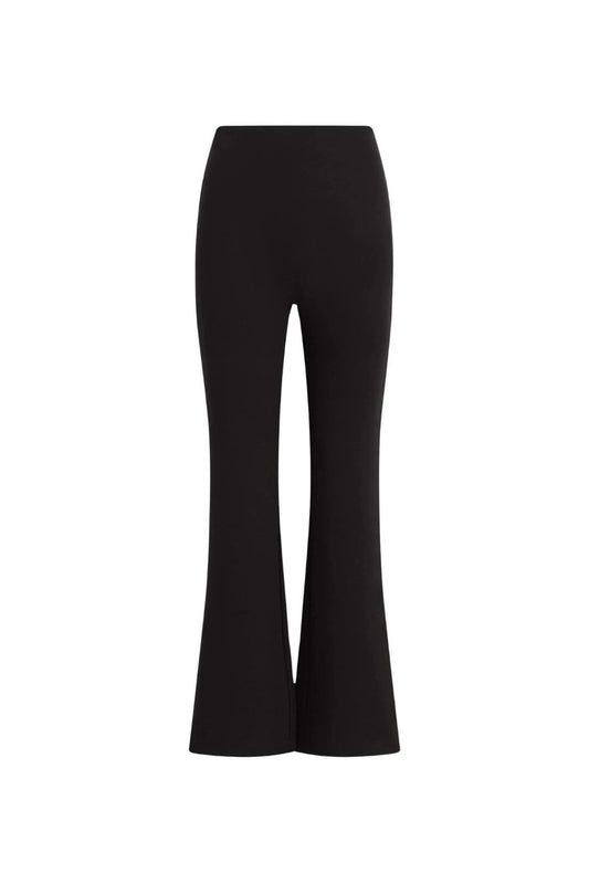 Rio High Waist Flare Pant in Black