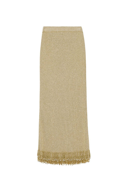 Zeni Midi Skirt in Gold