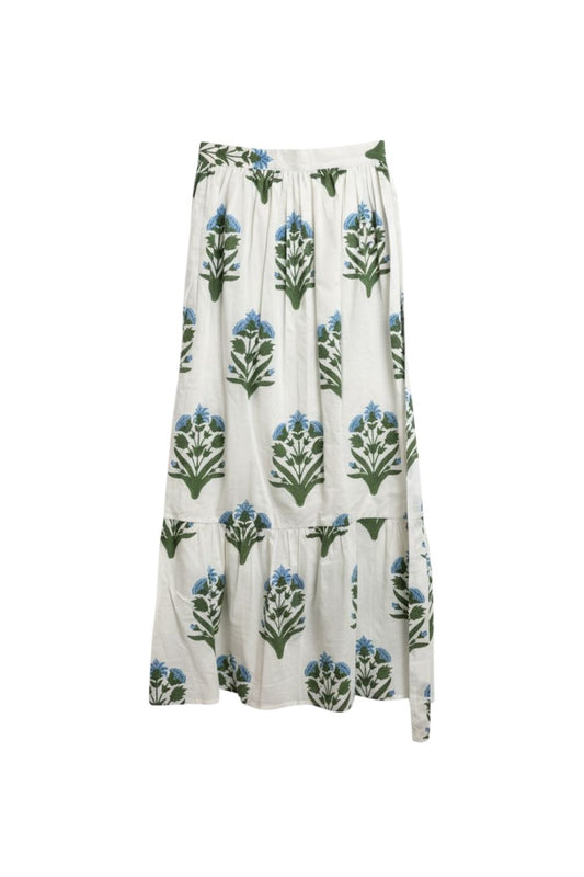 Long Wrap Skirt in Palladio Garden