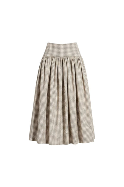 Havara Skirt in Tan/White
