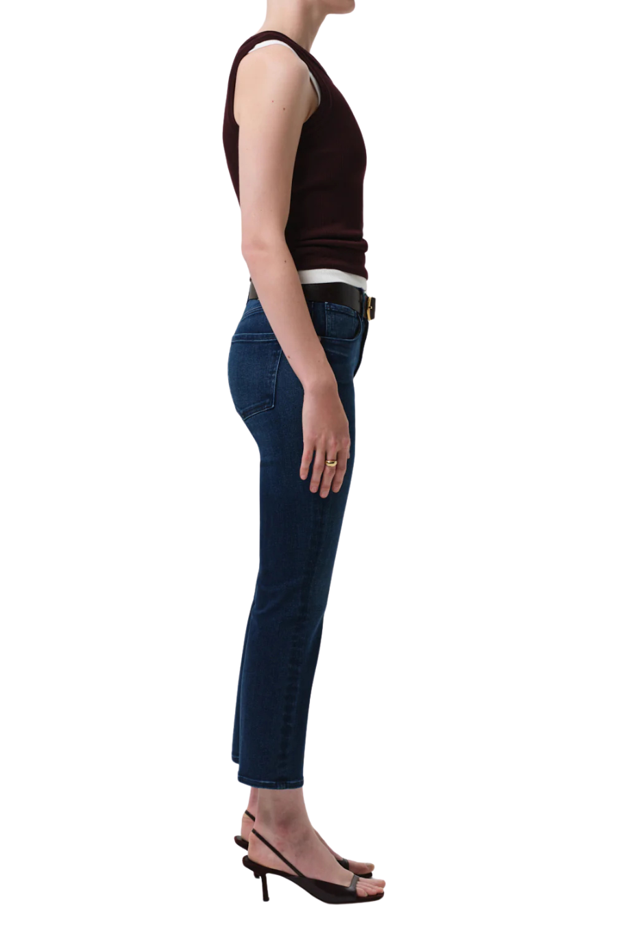 Isola Mid Rise Cropped Boot In Regency