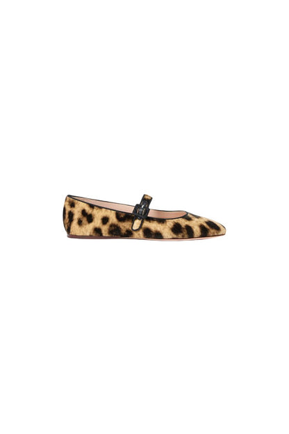 Ginger Leopard Velvet Mary Jane