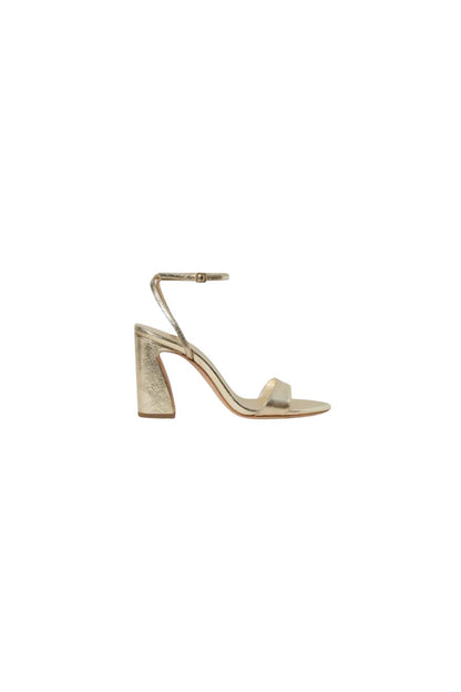 Loeffler Randall Malia Champagne Curved-Heel Sandal, curved-heel sandal