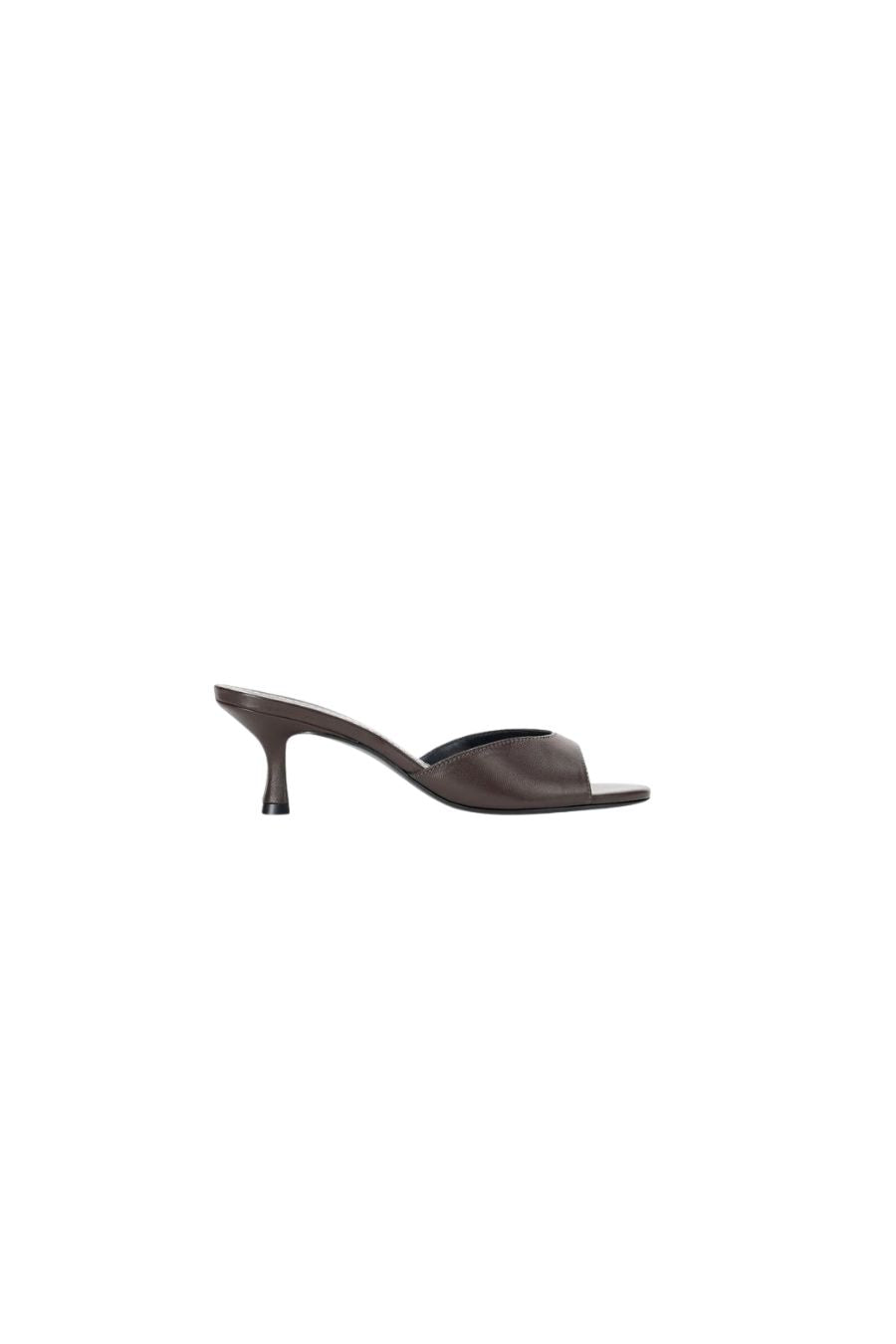 Staud Brigitte Mule in Espresso, suede mule