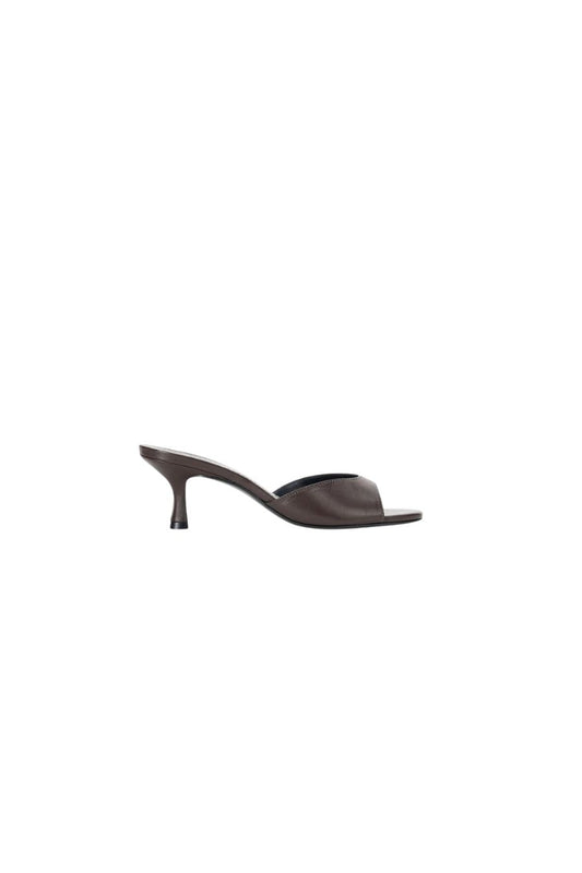 Staud Brigitte Mule in Espresso, suede mule