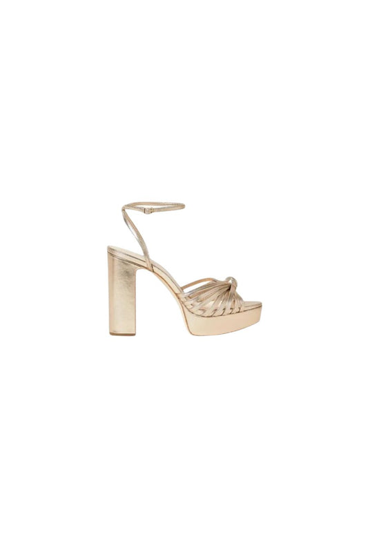 Rivka Champagne Knot Platform Sandal