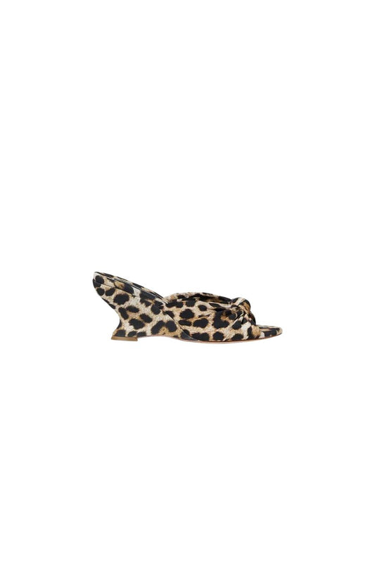 Marsy Angled Wedge in Leopard