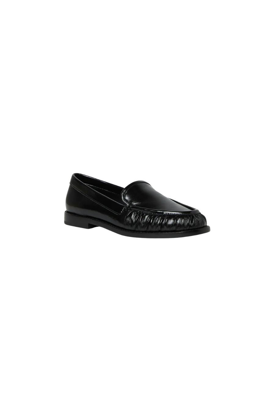 Lucille Smocked Loafer in Black