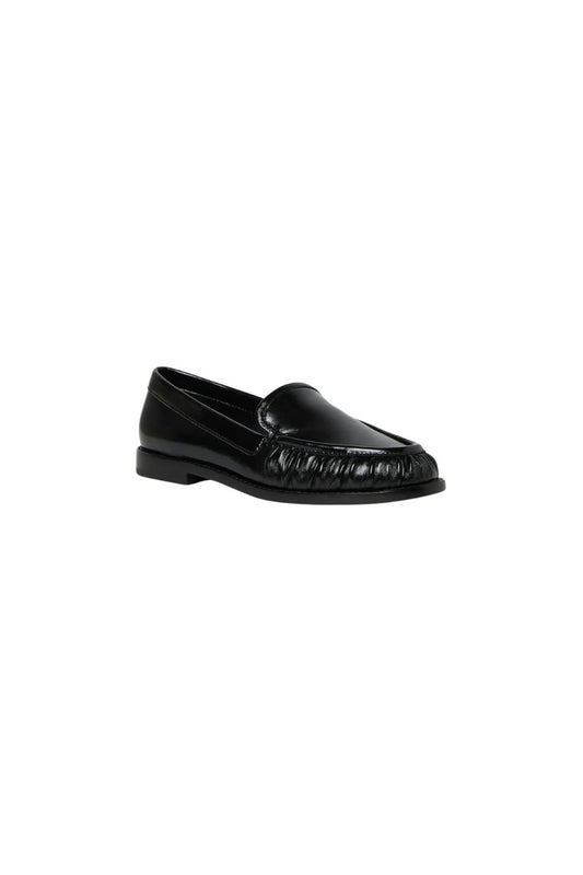 Lucille Smocked Loafer in Black