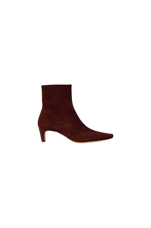 Wally Ankle Boot in Mahogany Suede