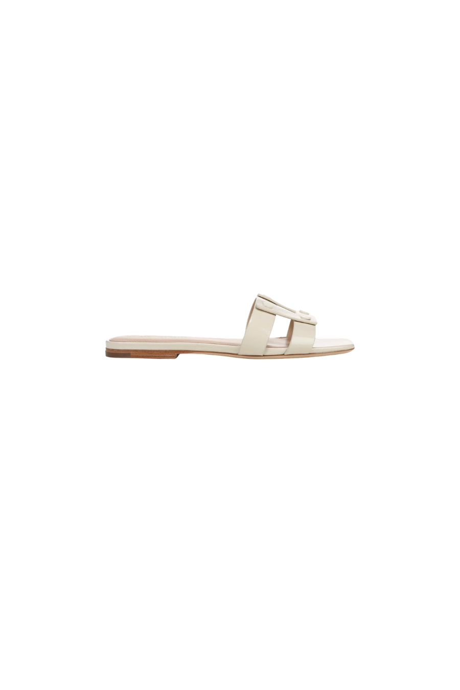 Via Slide Sandal in Ecru