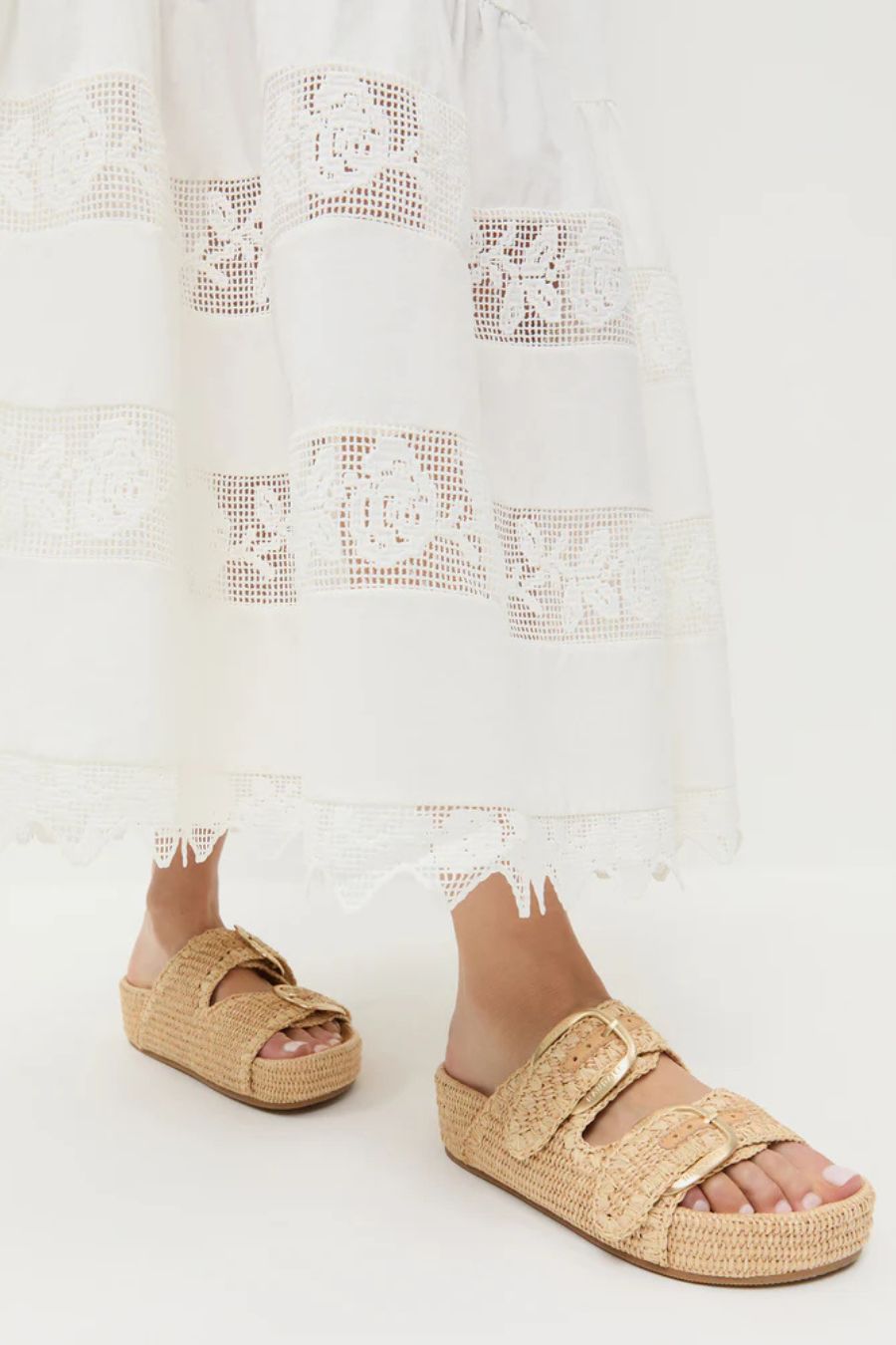 Nico Two Band Sandal in Natural