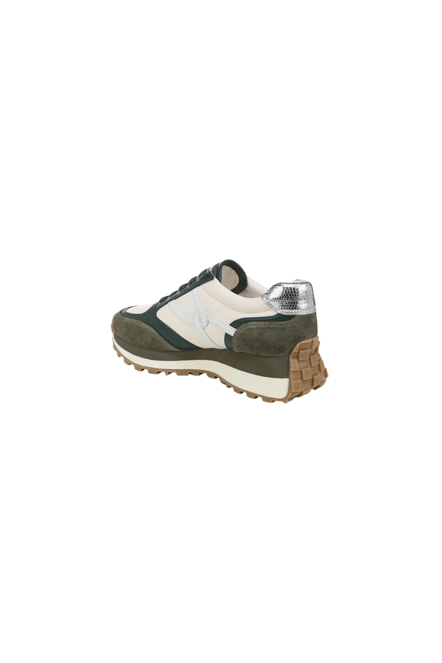 Valentina Suede Sneaker in Green Multi
