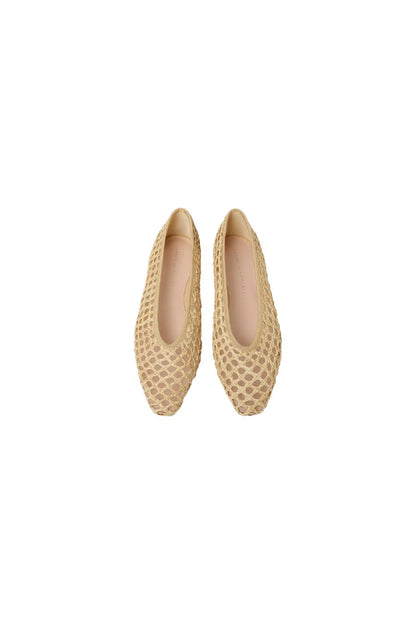 Emery Ballet Flat in Natural