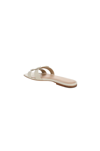 Via Slide Sandal in Ecru