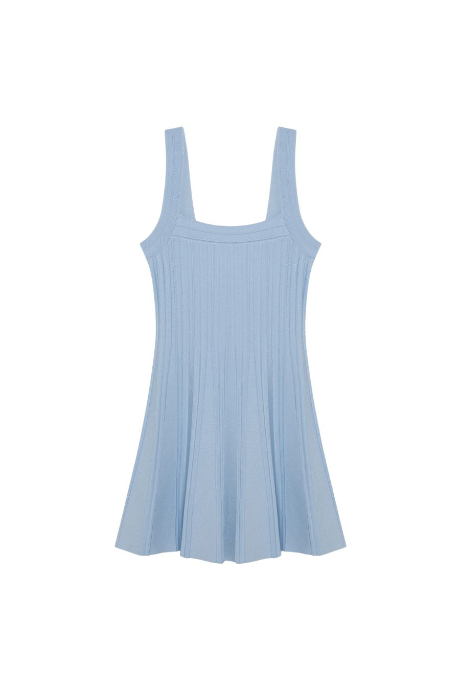 Indie Knit Mini Dress in Tidepool Sky Blue