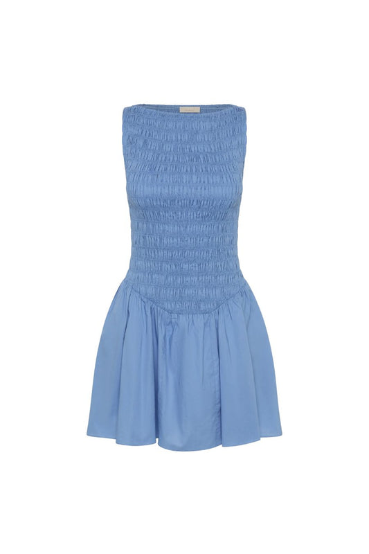 Martina Mini Dress in Venice Blue