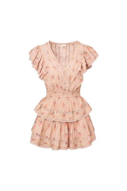 Gwen Lace Trim Mini Dress