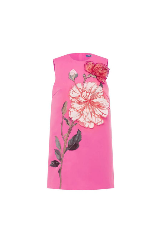 Yvonne Floral Mini in Peony Print Fuchsia