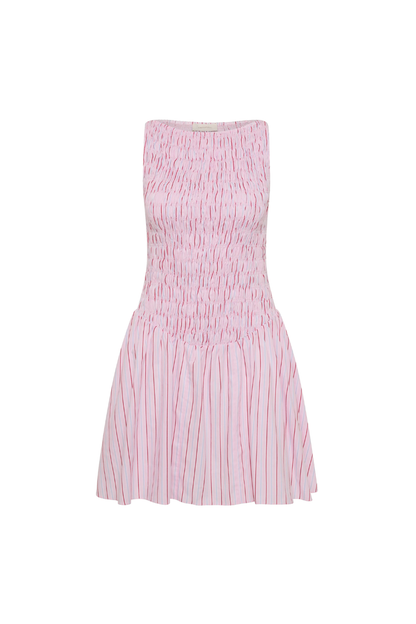 Martina Mini Dress in Fiori Stripe Palazzo
