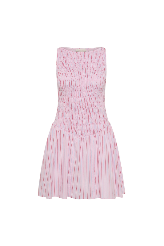 Martina Mini Dress in Fiori Stripe Palazzo