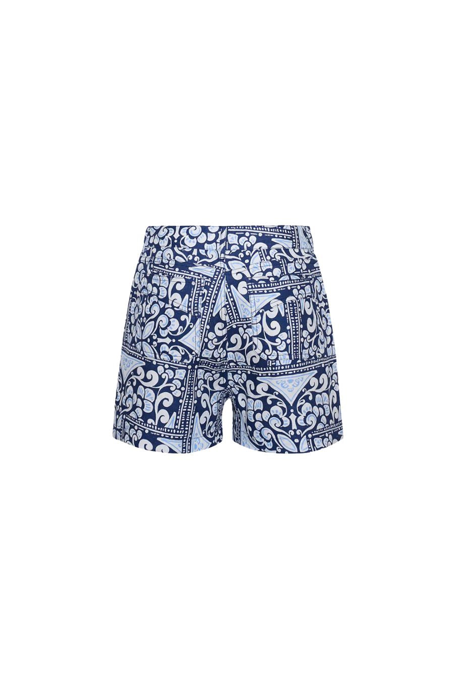 Xenia Short in Hart Tile Navy