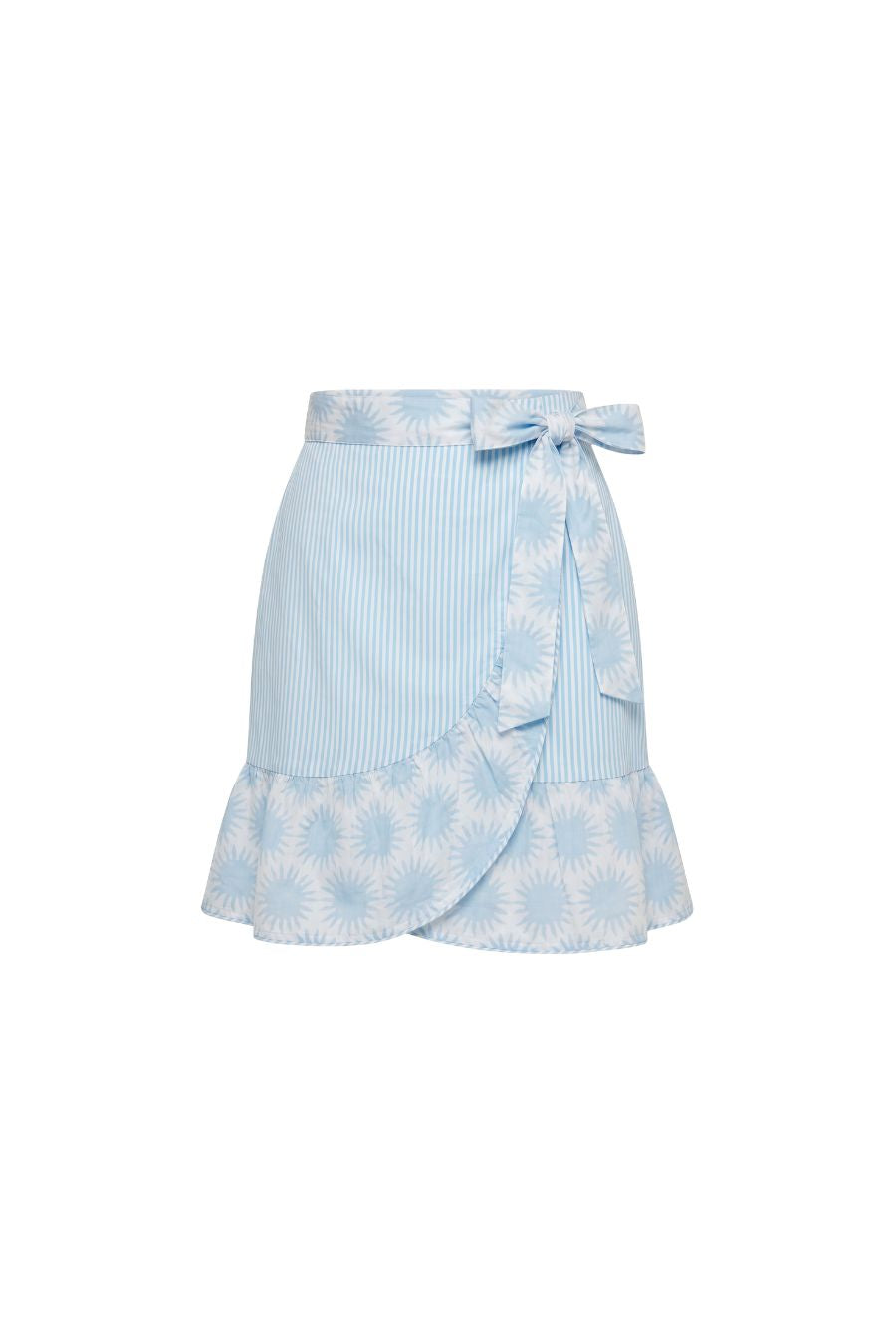 Luna Skirt in Sun Print & Thin Stripe