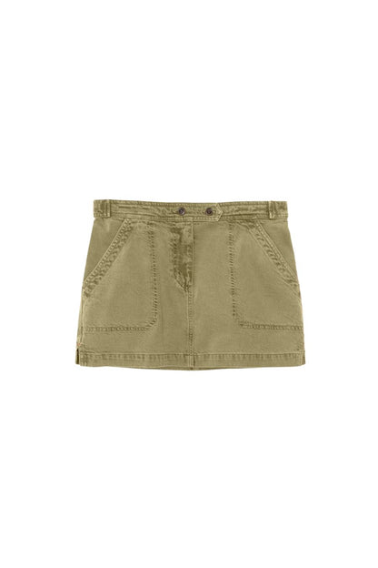 Lucia Skirt in Washed Army