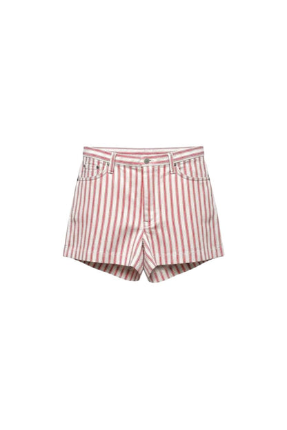 Zane Short in Red Clay Stripe