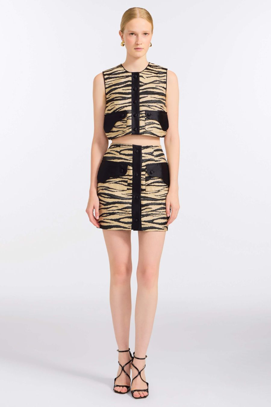 TS Xena Zebra-Striped Top