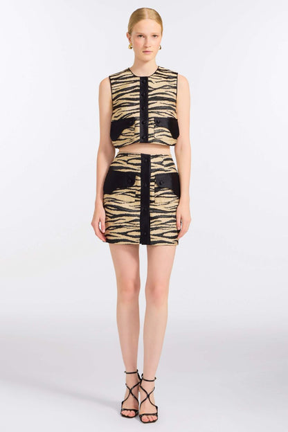 TS Xena Zebra-Striped Top