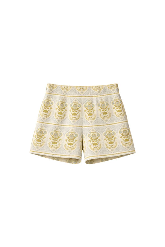 Ashton Short in Green Trellis