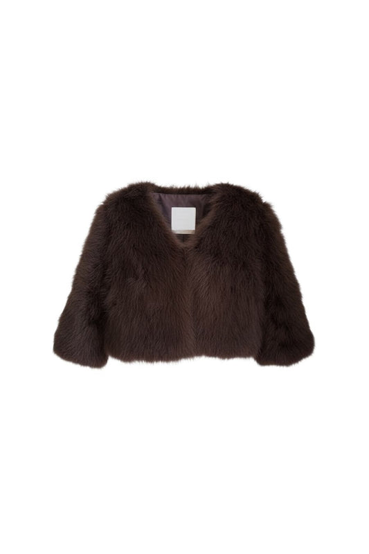 Feather Boloro in Brown