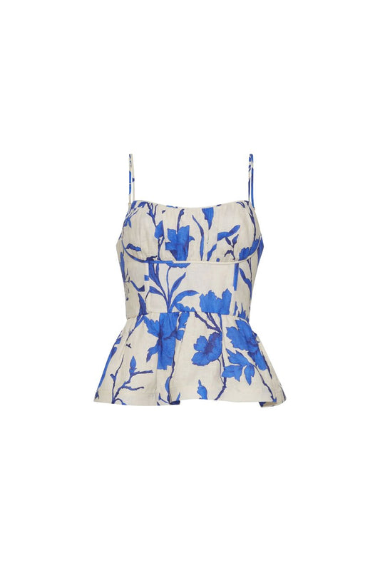 Alba Top in Athena Cobalt