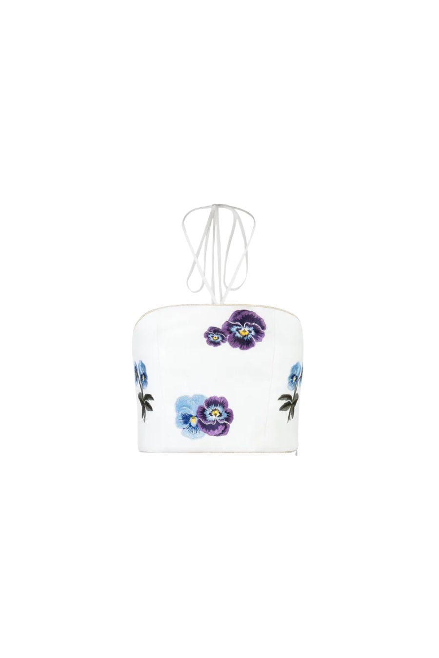Pansy Bustier in Off White/Navy