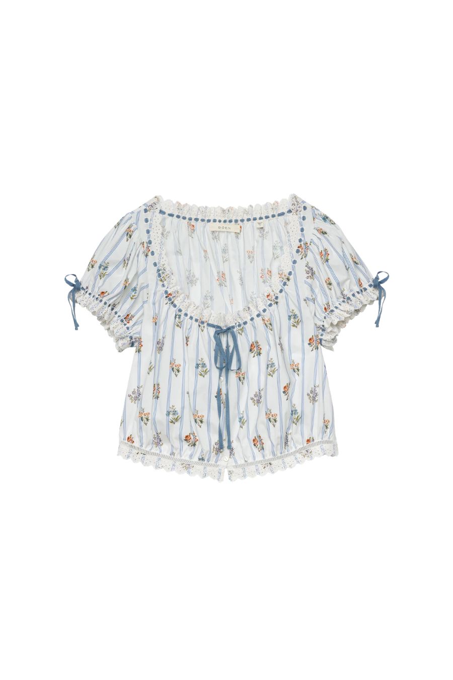 Nera Top in Fleurs De Bordeaux