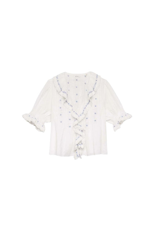 DÔEN Hettie Top in Salt, organic cotton top