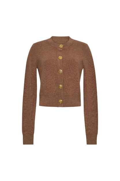 Ellery Cardigan in Camel Heather