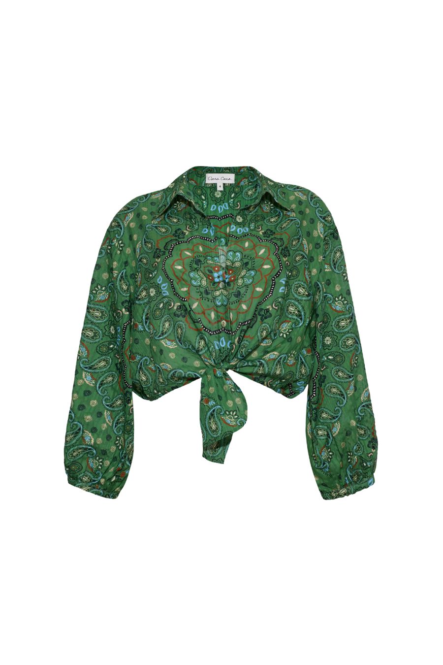 Rumson Top in Bandana Green
