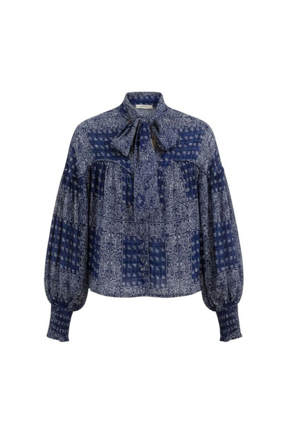 Celeste Blouse in Inkwell Paisley