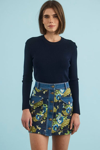 Callie Sweater in Midnight Blue