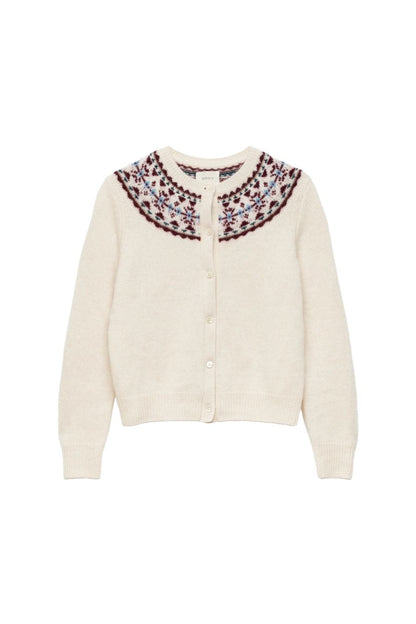 Olympe Cashmere Cardigan in Cottage