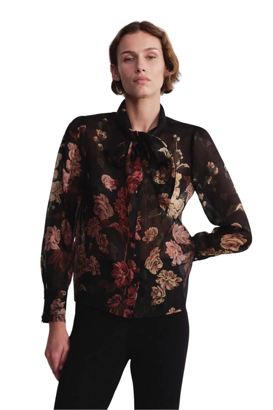 Chilli Blouse in Meadows Black