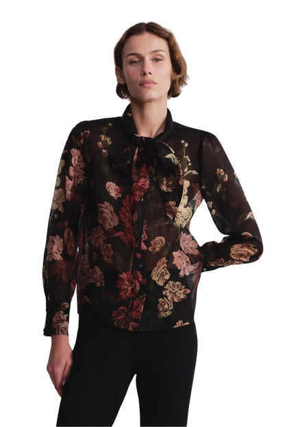 Chilli Blouse in Meadows Black